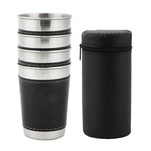 Mini taza de vino café caliente 4 piezas té con leche mini taza de café acero inoxidable para beber vino viaje picnic bar fiesta ANGGREK Otros