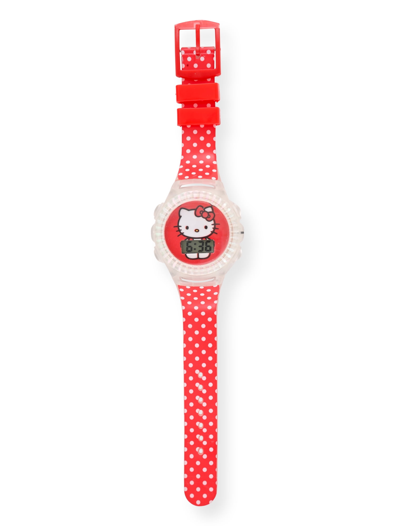 Hello Kitty Children's LCD Wristwatch with Flashing Light Up Case