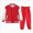 Z56-Red, variant on Girls Boys Warm Simple Long Sleeved Baseball Jacket Pants Casual Two Piece Set Tracksuit Sweatsuits Set Back-To-School Outfit Set 9-10 Years