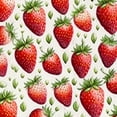 thumbnail image 6 of HAOXIT  Red Strawberry Round Tablecloth Lovely Fruit Fresh Berry Tempting Bright Watercolor Art Table Cloth Polyester Tablecloths for Home Decor, Parties, Picnic 42-46, 6 of 8