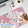 thumbnail image 4 of Long Mouse Pads for Desk,Pioneer Flower Floral Print Pattern Desk Mats on Top Of Desks, Desk Mouse Pad Extra Large with 3mm Non-Slip Base and Stitched Edge for Gaming,Office,Work,Home 31.5"x11.8", 4 of 6
