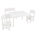 thumbnail image 1 of KidKraft Nantucket Table with Bench & 2 Chair Set - White, 1 of 8