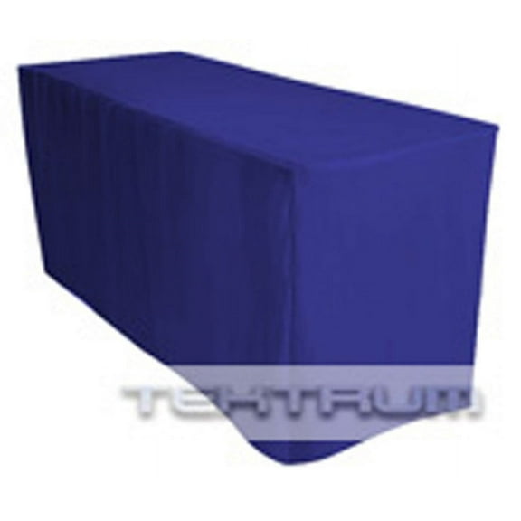 TEKTRUM Wrinkle-Free 6 ft Banquet Polyester Table Cover