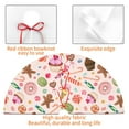 thumbnail image 4 of Candy Gingerbread Man Tree Skirt Xmas Tree Mat Christmas Tree Ornaments Decorations Holiday Party Indoor Outdoor 48", 4 of 5