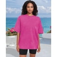 thumbnail image 2 of Camiseta Adorejoy Oversize Vintage Lavada para Mujer 2XL Rosa, 2 of 8