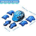 thumbnail image 2 of 7PCS/Set Adjustable Protective Gear Set, Safety Helmet with Knee Elbow Wrist Pads for Skateboard, Roller Scooter and Bicycle Sports, 2 of 6