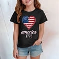 thumbnail image 4 of mgoYE 250th US Shirt 250 Year Birthday Independence Shirts for Boys Girls United States 250 Years Since 1776 2026 V Neck Tshirt 250th American Anniversary Girls Tee(Black,9-10 Years), 4 of 5