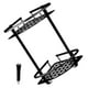 thumbnail image 2 of Canasta de esquina Estante de almacenamiento de aluminio para baño Organizador de cocina de perforación libre montado en la pared, Negro Methold HA004468-03B, 2 of 6