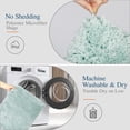 thumbnail image 4 of Walensee Bathroom Rug Non Slip Bath Mat (16 x 24, Hunter Green) Water Absorbent Soft Microfiber Shaggy Mat Machine Washable Bath Rug Thick Plush Rugs for Shower, 4 of 8