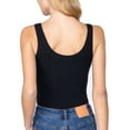 thumbnail image 4 of FashionMille Women's Sleeveless Henley Rib Buttoned Bodysuit Top Shirts, 4 of 4