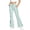 Light Blue, variant on VBEWZET Girls Slim Fit Side Stripe Bootcut Pants, Button Waist Solid Flare Trousers with Pockets, Kids Daily School Casual Bottoms Beige 15-16 Years