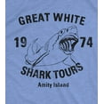 thumbnail image 2 of Great White Shark Tours T-Shirt Vintage Movie Boating Shirts Fishing Tees Graphic Tees, 2 of 7
