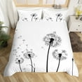 thumbnail image 2 of Erosebridal Teen Dandelion Duvet Cover Toddler,Flying Flower Bedding Sets,Super Cozy Reversible Duvet Cover Toddler,Floral Decor,2pcs(No Comforter), 2 of 7