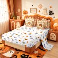 thumbnail image 3 of Manfei Leopard Print Farm Car 7-Piece Twin Bedding,Autumn Maples Leaf Bedding Comforter Set,Halloween Reversible, 3 of 7