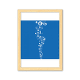 thumbnail image 1 of Azul jumpg musica 5-le personal Cuadro de madera decorativa marco de casa A4, 1 of 3