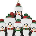 thumbnail image 2 of Family Of Penguin Christmas Tree Pendant DIY Name PVC Pendant Decoration, 2 of 6