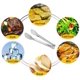 thumbnail image 3 of Pinzas de cocina, pinzas multifunción de acero inoxidable para alimentos para panadería, barbacoa, cocina, juego de cocina, pinzas plateadas (3 piezas), 3 of 8