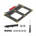 thumbnail image 1 of Adaptador Dual U.2 A PCIe 4.0 X8, Elevador de Tarjeta U.2 SFF-8639, Compatible con 2 SSD U.2, Compatible con Win8/10/11 Linux, 1 of 5