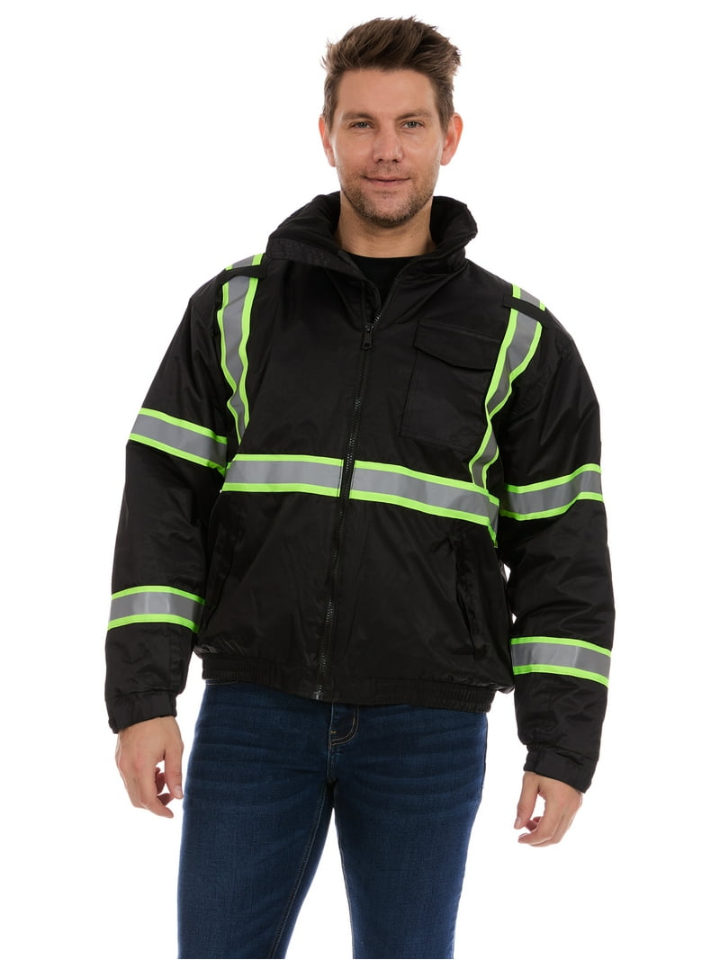 Bass Creek Outfitters men's Hi-Vis Insulated Work Jacket - Walmart.com
