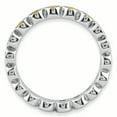 thumbnail image 2 of Bague en Argent Sterling Stackable Expressions Citrine Taille 9, 2 of 3