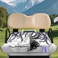 thumbnail image 3 of chaqlin Blue Octopus Tentacle Print Golf Cart Seat Easy to Clean, with Storage Pockets Golf Seat Covers Fit for Club Car, 3 of 8