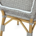 thumbnail image 4 of Bistro Chair (Set of 2) French Hand-woven Wicker Armchairs for Outdoor Patio Porch Garden Indoor, 4 of 6