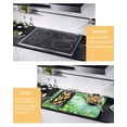 thumbnail image 2 of Large Induction Cooktop Protector Mat St. Patrick's Day Stove Top Covers for Electric Stove, Spring Botanical Green Leaves Clovers Decorative Stove Burner Cover Mats, Glass Top Stove Cover, 2 of 7