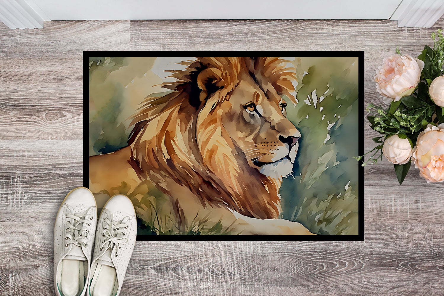 Carolines Treasures DAC2951MAT 0.15 x 18 x 27 in. Lion Doormat