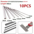 thumbnail image 4 of 10pcs HSS High Speed Steel Solid Round Rod Lathe Bar Stock Assorted Diameter 1mm 1.5mm 2mm 2.5mm 3mm 3.5mm 4mm, 4 of 5