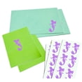 thumbnail image 4 of Royal Green Sticker Purple Mermaid Party Supplies 2 inch (50mm) in Pastel Purple - 80 Pack, 4 of 8