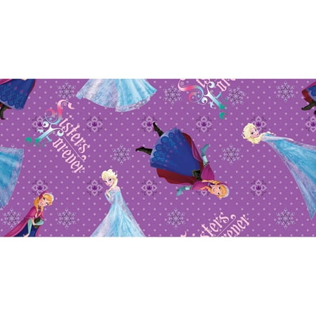 Disney Frozen Sisters Forever Character Toss Fabric By The Yard