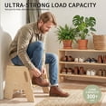 thumbnail image 5 of Wooden Step Stool, Toddler Kitchen Stool Helper Bathroom Portable Pine Wood Anti-slip Foot Stools Step Ladder Adults Kids, 5 of 11