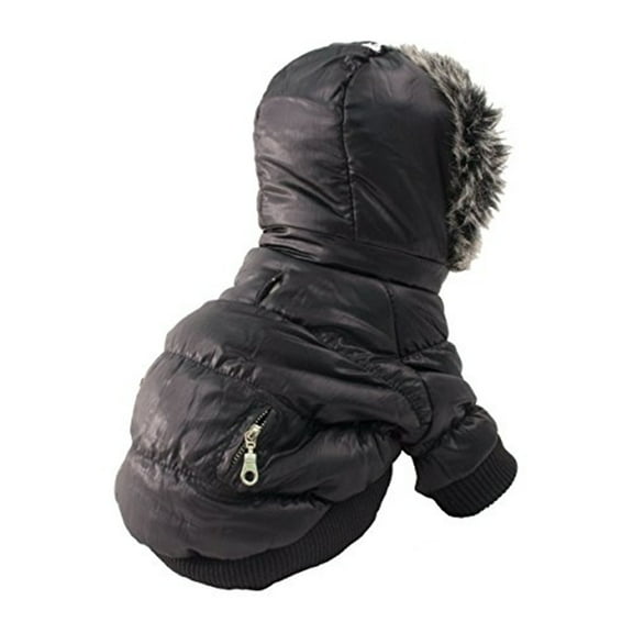 Pet Life ® Classic Metallic Fashion 3M Insulated Dog Coat Parka w/ Removable Hood