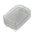 thumbnail image 2 of Hbdhejl Air Fryer Rack For Air Fryer 3Pcs Layered Dehydrator Racks Stainless Steel Grilling Rack Rectangle Air Fryer Double Air Fryers, 2 of 7