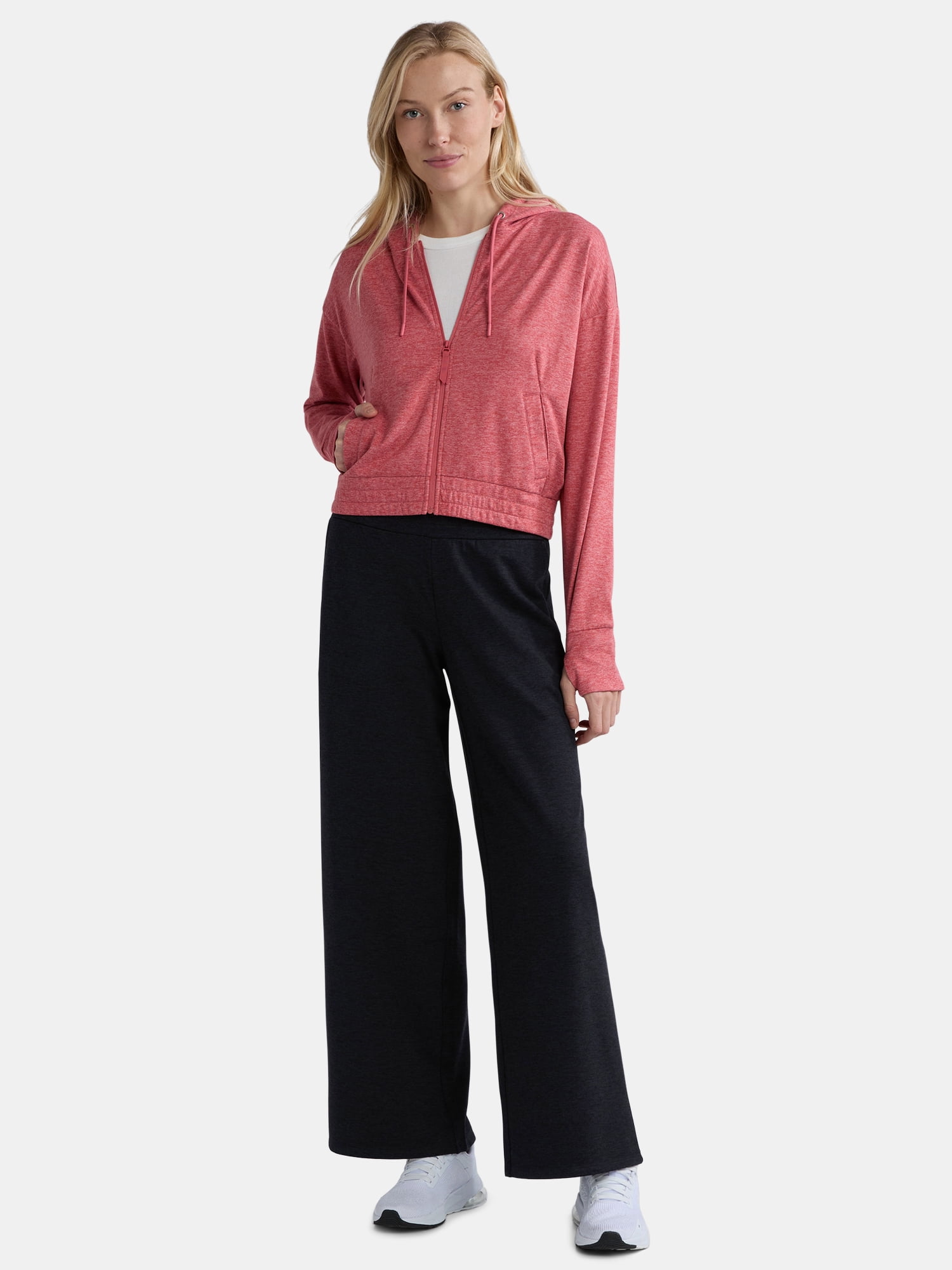 Athletic Works Women's ButterCore Wide Leg Pants, Sizes XS-XXXL