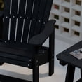 thumbnail image 4 of Wildridge Heritage Upright Adirondack Chair, Black - Outdoor All-Weather Poly Furniture for Patio, Deck, Yard, 4 of 5