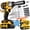 Machine with advanced battery * 2+toolbox, variant on DGB Heavy Duty 21V High Torque Cordless Impact Wrench 1/2" Drive Power Tool with Brushless Motor, Dual Batteries and Accessory Kit for Construction & Industrial Use