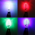 thumbnail image 2 of 2x2 Piezas T10 6LED Car Dome Lámpara De Lectura Bombilla RGB Remoto Yotijar Luz T10 5050 3LED, 2 of 10
