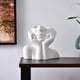 thumbnail image 3 of Jarrón con forma de cara para flores, jarrón con forma de cabeza de niña, jarrón con forma de cuerpo femenino, jarrón de cerámica, elegante y único, floreros de arte moderno para la decoración de la, 3 of 6