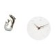 thumbnail image 5 of Estatua moderna abstracta de delfín de cerámica y reloj de pared silencioso para decoración de oficina, sala de estar, mesa de centro, cocina o estudi, 5 of 8