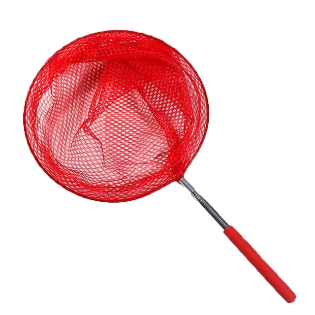 Eigraketly Red de aterrizaje portátil extensible para deportes acuáticos, limpieza de piscinas, acuario, jardín, pesca, insectos, juguete de malla para Pescar Rojo Eigraketly OD028669-01