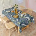 thumbnail image 3 of Rectangle Boho Waterproof Tablecloth 60×102 Inch,Bohemian Style Floral Vintage Reusable Indoor/Outdoor Durable Table Cover for Party Kitchen Dinner Room Decor, 3 of 6