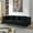 Black, variant on Spaco 60 Inch Oversized 2 Seater Sectional Sofa, Comfort Fabric Sectional Sofa with 2 Pillows, Deep Seating Sectional Sofa, Soft Sitting for Indoor as Living Room, Bedroom, White