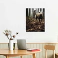 thumbnail image 2 of Nawypu Jesus and Lamb Canvas Wall Art Jesus Running After Lost Lamb Picture Wall Art Canvas Print Christian Home Decor 16x20 inch (Without Text), 2 of 4