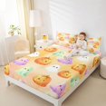 thumbnail image 3 of Manfei Halloween Ghost Print Queen Sheets,Gothic Skeleton Pattern Queen Sheet Sets,4 Pieces,1 Flat Sheet,1 Fitted Sheet and 2 Pillowcases, 3 of 6