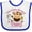 White and Royal, variant on Inktastic Little Monkey Girl 2nd Birthday Girls Baby Bib