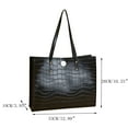thumbnail image 3 of Fashion Stone Pattern Leather Tote Bags for Women Large Capacity Shoulder Bags Lightweight Purse Handbags, 3 of 3