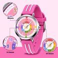 thumbnail image 2 of Kids Watches 3D Cartoon Quartz Watches for Boys Girls Rainbow Dial Waterproof Watch with Quartz Movement Birthday Christmas Gift for Kids Age 4-12, 2 of 5
