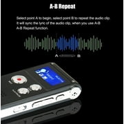 8/16/32GB Lecture Digital Voice Recorder Dictaphone Audio MP3 Sound Mini Spy Recorder Mic