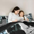 thumbnail image 4 of Feelyou Rustic Hunting Full Size Comforter Sets, Blue Buffalo Bedding Sets, 3pcs, 4 of 7